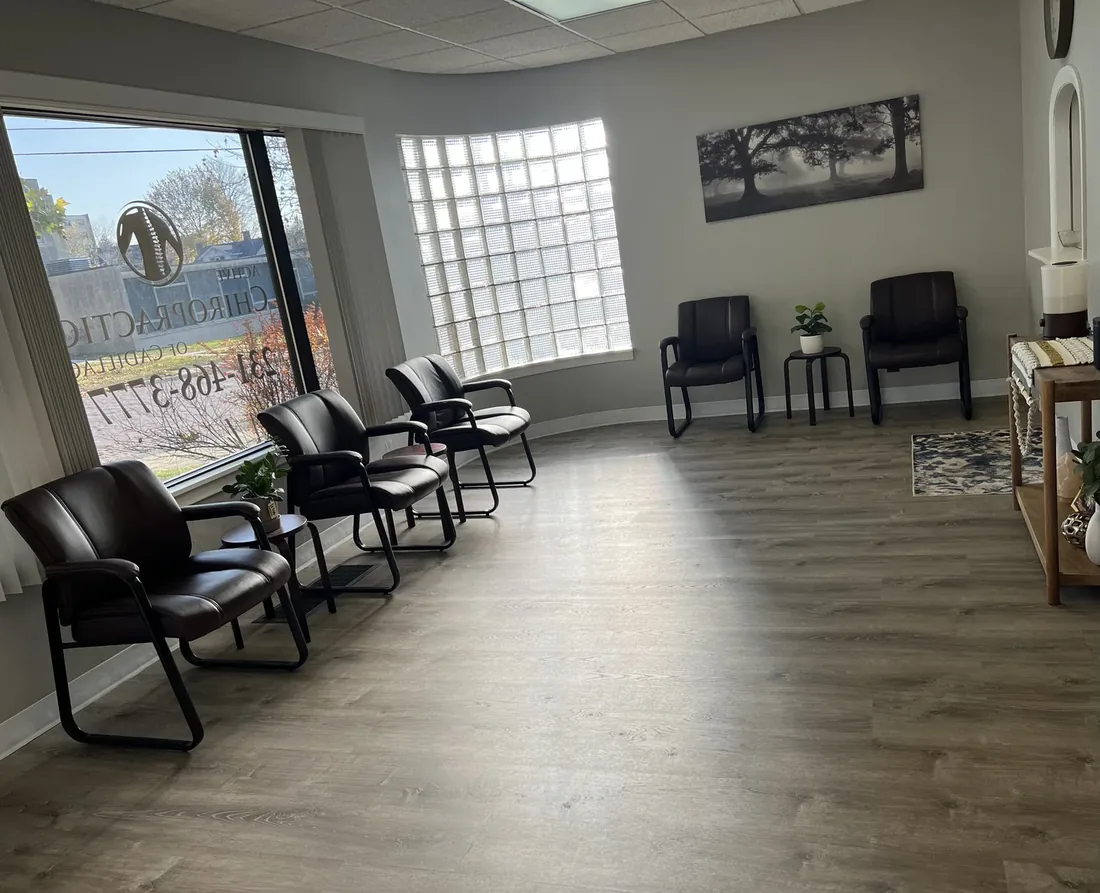 Reception and waiting area at Active Chiropractic of Cadillac